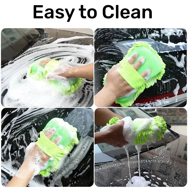 Microfiber Car Wash Sponge – Soft Detailing Pad