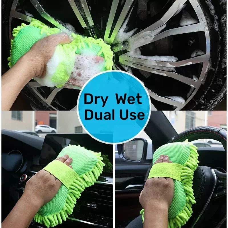 Microfiber Car Wash Sponge – Soft Detailing Pad